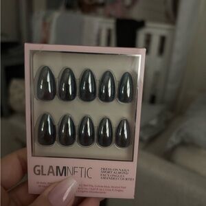 Glamnetic Black Chrome Press-On Nails
